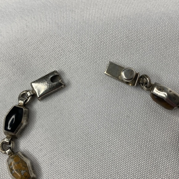 Taxco Mexican 925 bracelet with multiple stones - Picture 5 of 5